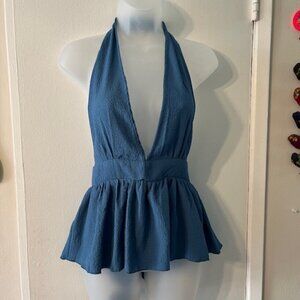 Sexist Top Ever~ Backless Halter Flare Style Top